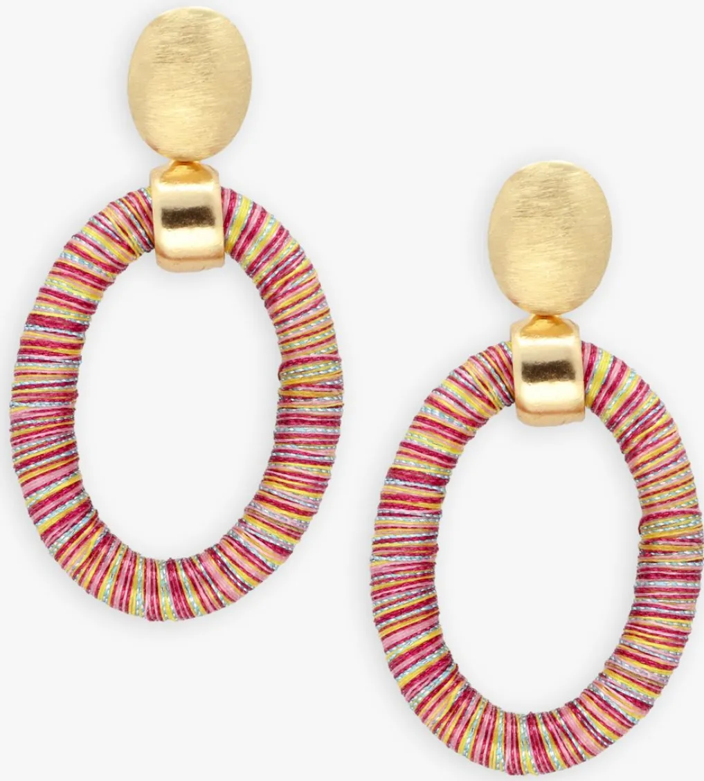 DAMES LOTT. GIOIELLI sieraad si oval with bead threated s