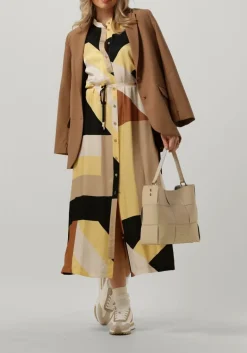DAMES SUMMUM midi jurk dress graphic lines