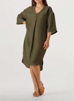 DAMES CO'COUTURE midi jurk caryncc pleat tunic dress