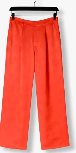 DAMES ALIX THE LABEL rode pantalon ladies woven hearts pants