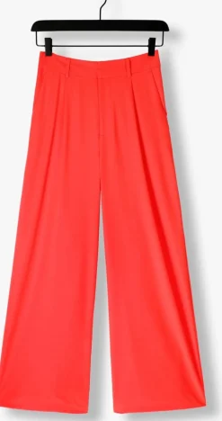 DAMES ALIX THE LABEL rode pantalon ladies woven pleat pants