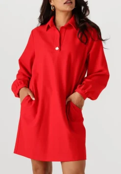 DAMES CAROLINE BISS rode midi jurk 4175