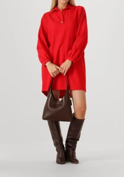 DAMES CAROLINE BISS rode midi jurk 4175