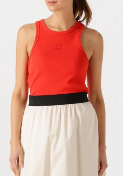 DAMES CO'COUTURE rode top saharacc embroidery tank top