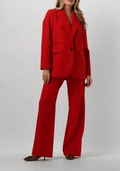 DAMES CO'COUTURE rode wijde broek vola long wide pant