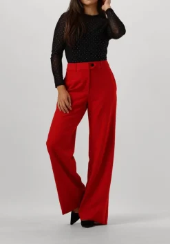 DAMES CO'COUTURE rode wijde broek vola long wide pant