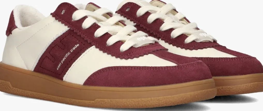 DAMES EAST PACIFIC TRADE rode lage sneakers santos-w