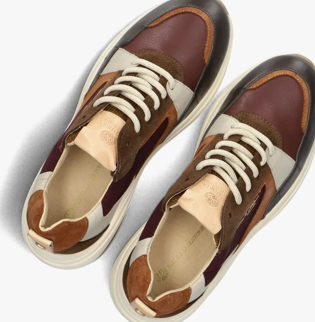 DAMES FRED DE LA BRETONIERE rode lage sneakers flame gaia combi