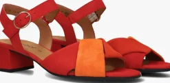 DAMES GABOR rode sandalen met hak 772.1