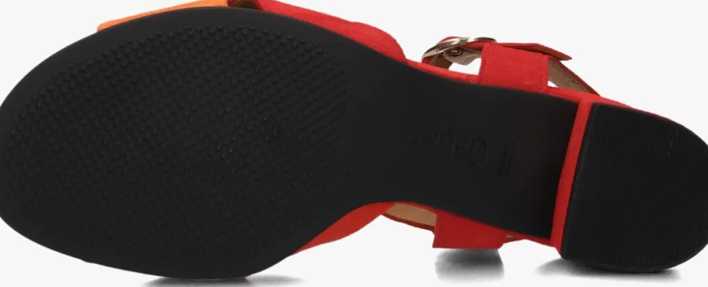 DAMES GABOR rode sandalen met hak 772.1