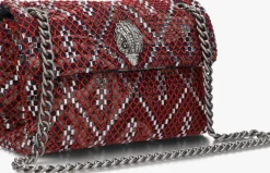 DAMES KURT GEIGER LONDON rode schoudertas soft mini kensington