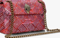 DAMES KURT GEIGER LONDON rode schoudertas fabric mini kensington