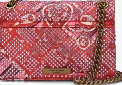 DAMES KURT GEIGER LONDON rode schoudertas fabric mini kensington
