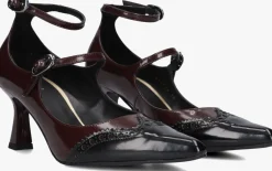 DAMES LODI rode pumps geranio