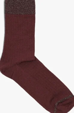 DAMES MP DENMARK rode beenmode erina wool rib