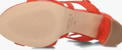 DAMES NOTRE-V rode sandalen met hak 22552
