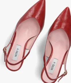 DAMES NOTRE-V rode slingbacks 2315c