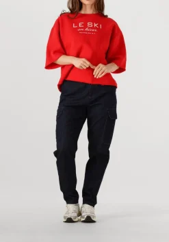 DAMES PENN & INK rode t-shirt sweater w25f1702