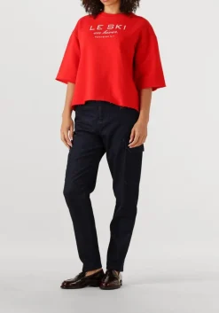 DAMES PENN & INK rode t-shirt sweater w25f1702