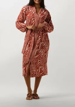 DAMES STELLA FOREST rode midi jurk e24ro053