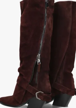 DAMES STRATEGIA rode hoge laarzen e4493-b