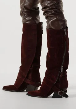 DAMES STRATEGIA rode hoge laarzen e4493-b