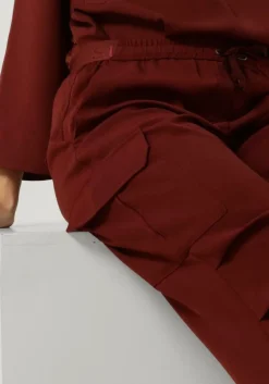 DAMES SUMMUM rode cargobroeken trousers fluid