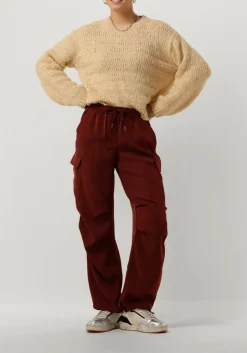 DAMES SUMMUM rode cargobroeken trousers fluid