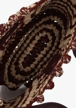 DAMES VANESSA BRUNO rode handtas panier pm