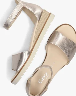 DAMES GABOR roségouden sandalen met hak 780.2