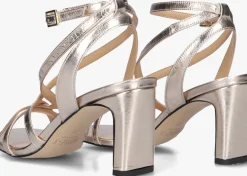 DAMES NOTRE-V roségouden sandalen met hak 42527