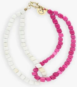 DAMES BONNIE STUDIOS armbanden double pink bracelet
