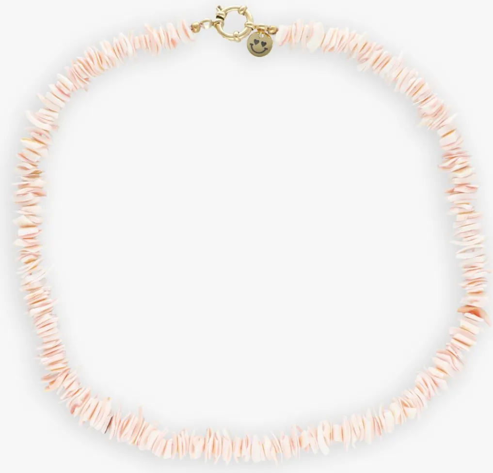 DAMES BONNIE STUDIOS kettingen pink shell necklace