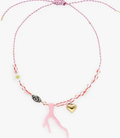 DAMES BONNIE STUDIOS sieraad pendant party pink necklace