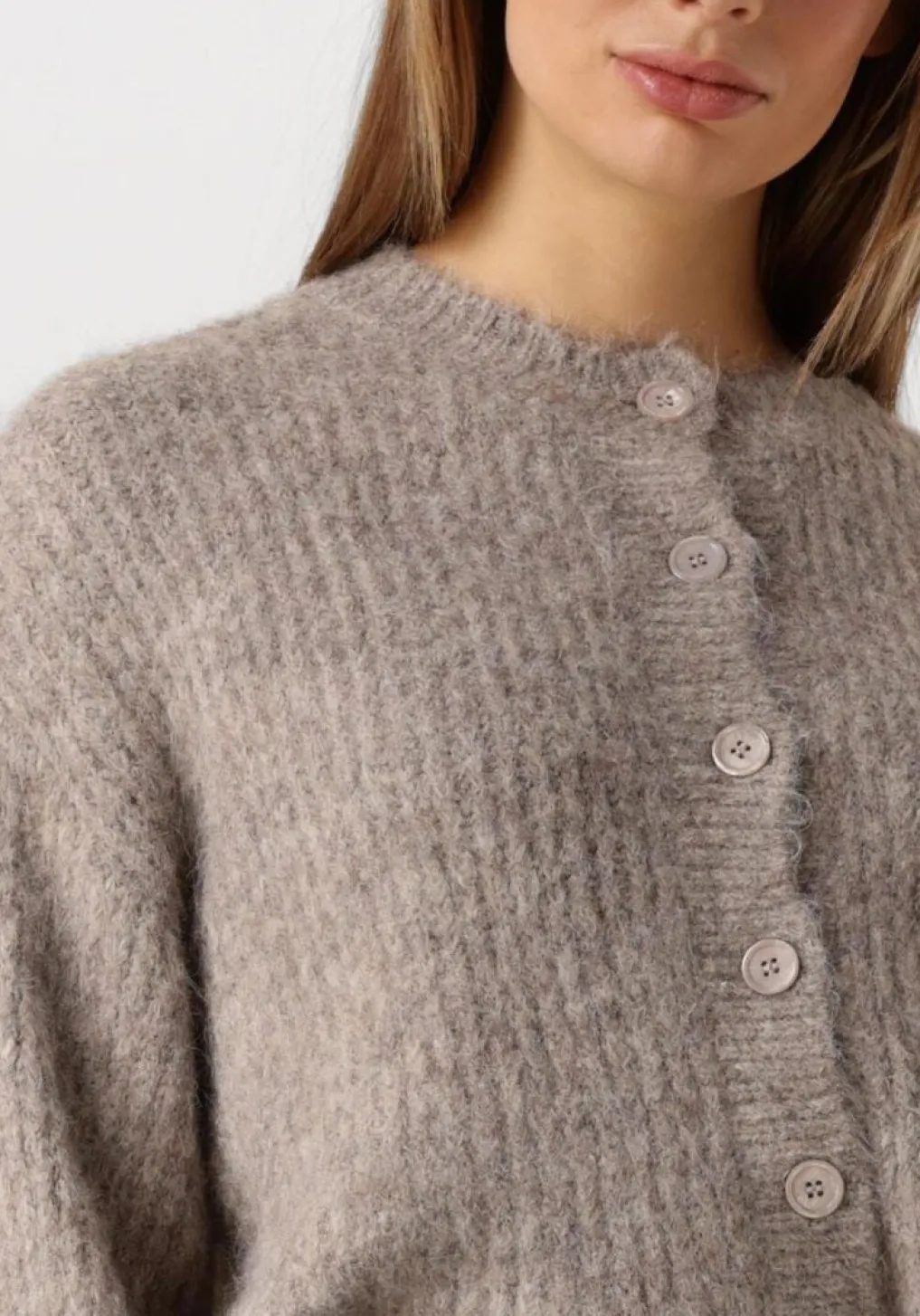 DAMES CO'COUTURE vest coralee rib cardigan