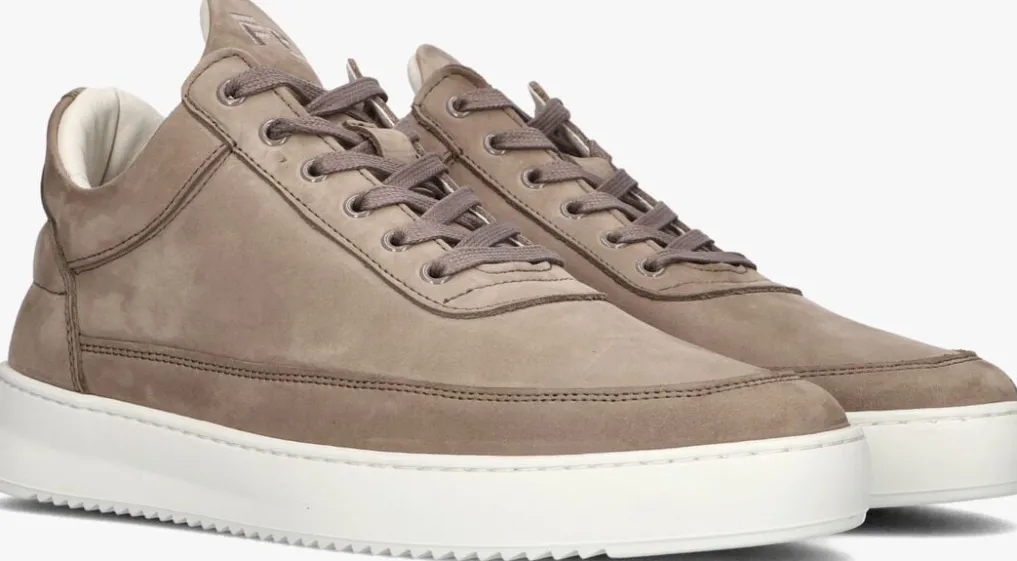 Heren FILLING PIECES lage sneakers low top nubuck