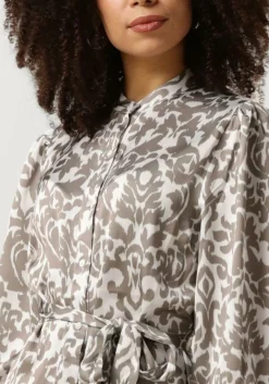 DAMES NOTRE-V midi jurk satin dress one