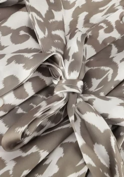 DAMES NOTRE-V midi jurk satin dress one