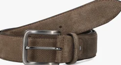Heren OFFICINE NAPOLI taupe riem of4040