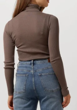 DAMES ROSEMUNDE coltrui silk t-shirt w/ roller neck