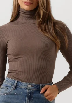 DAMES ROSEMUNDE coltrui silk t-shirt w/ roller neck