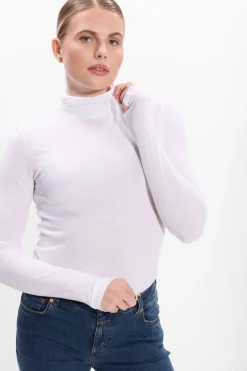 DAMES CLOSED te top high neck longsleeve