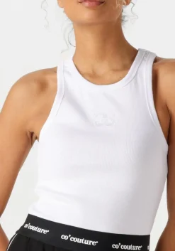 DAMES CO'COUTURE te top saharacc embroidery tank top