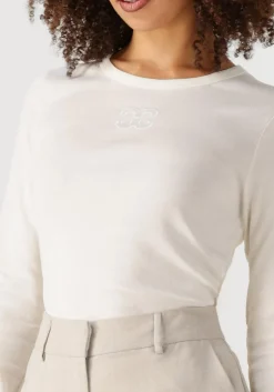 DAMES CO'COUTURE te t-shirt granny embroidery longsleeve tee