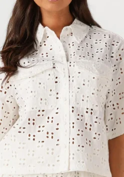 DAMES DANTE6 te blouses toddy broderie anglaise shirt