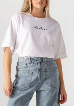 DAMES HAUTE L'AMITIÉ te haute l'amitié t-shirt crew rub print tee