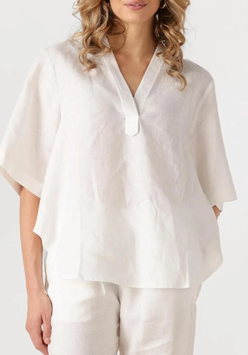 DAMES RESORT FINEST te top short sleeve blouse