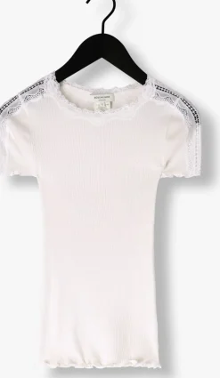 DAMES ROSEMUNDE te t-shirt benita silk t-shirt w/ lace