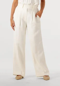 DAMES SECOND FEMALE te wijde broek lino troussers