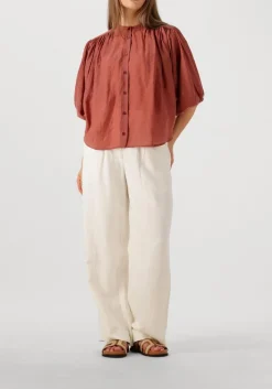 DAMES SECOND FEMALE te wijde broek lino troussers